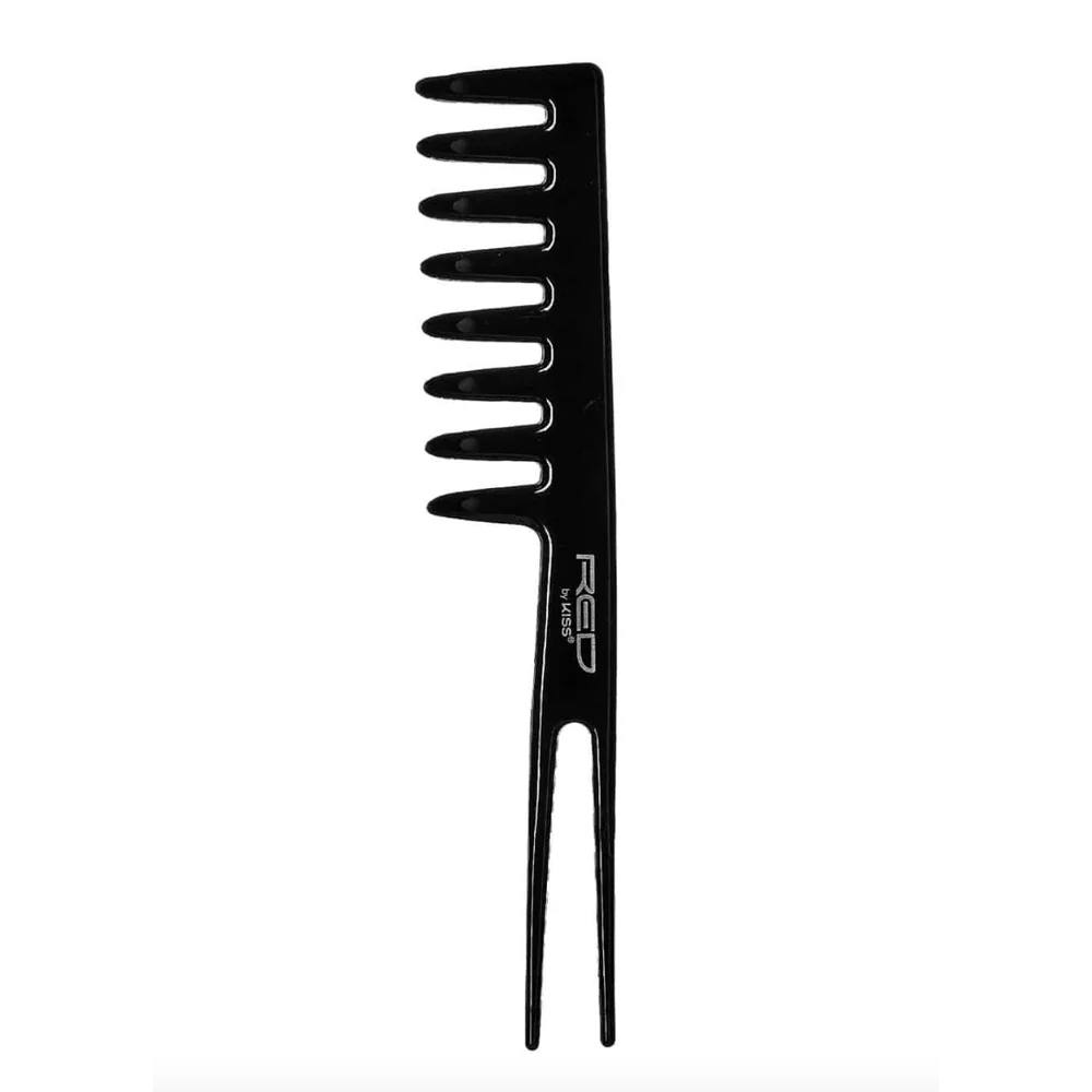 Red by Kiss Rake Comb – Black, Wide-Tooth Comb - Image 2
