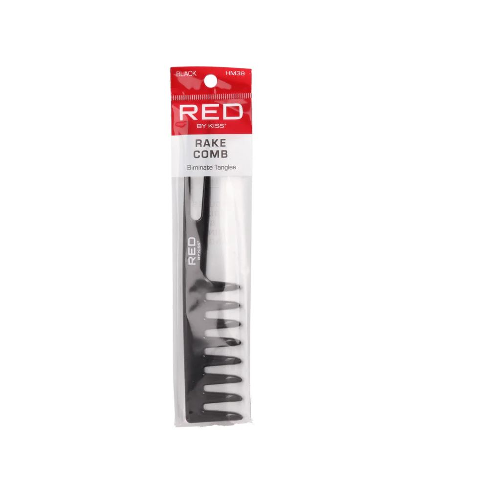 Red by Kiss Rake Comb – Black, Wide-Tooth Comb - Image 4
