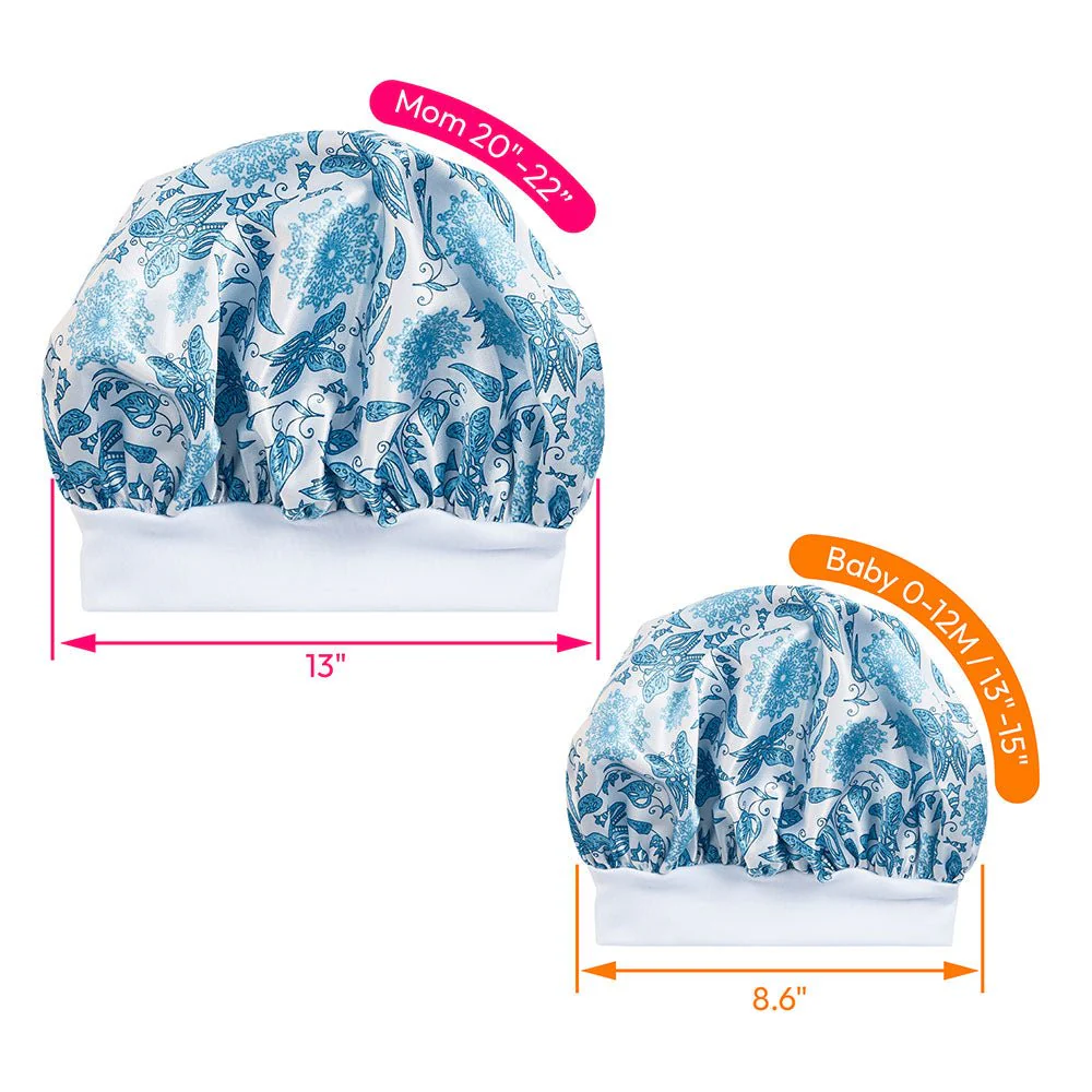 Red by Kiss Baby Satin Premium Bonnet 2-in-1 Mommy & Me Set - Image 9