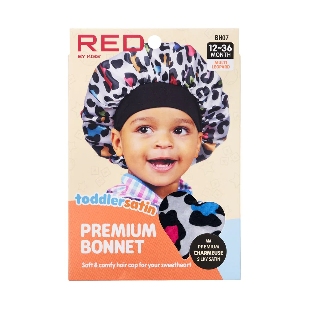 Red by Kiss Baby Satin Premium Bonnet – Gentle Hair Protection for Babies - Image 4