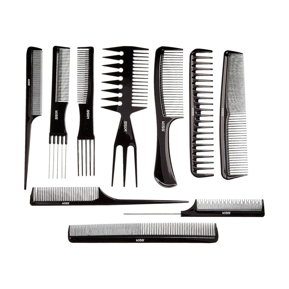 Red by Kiss Bone Black 10-Piece Comb Set - Image 8
