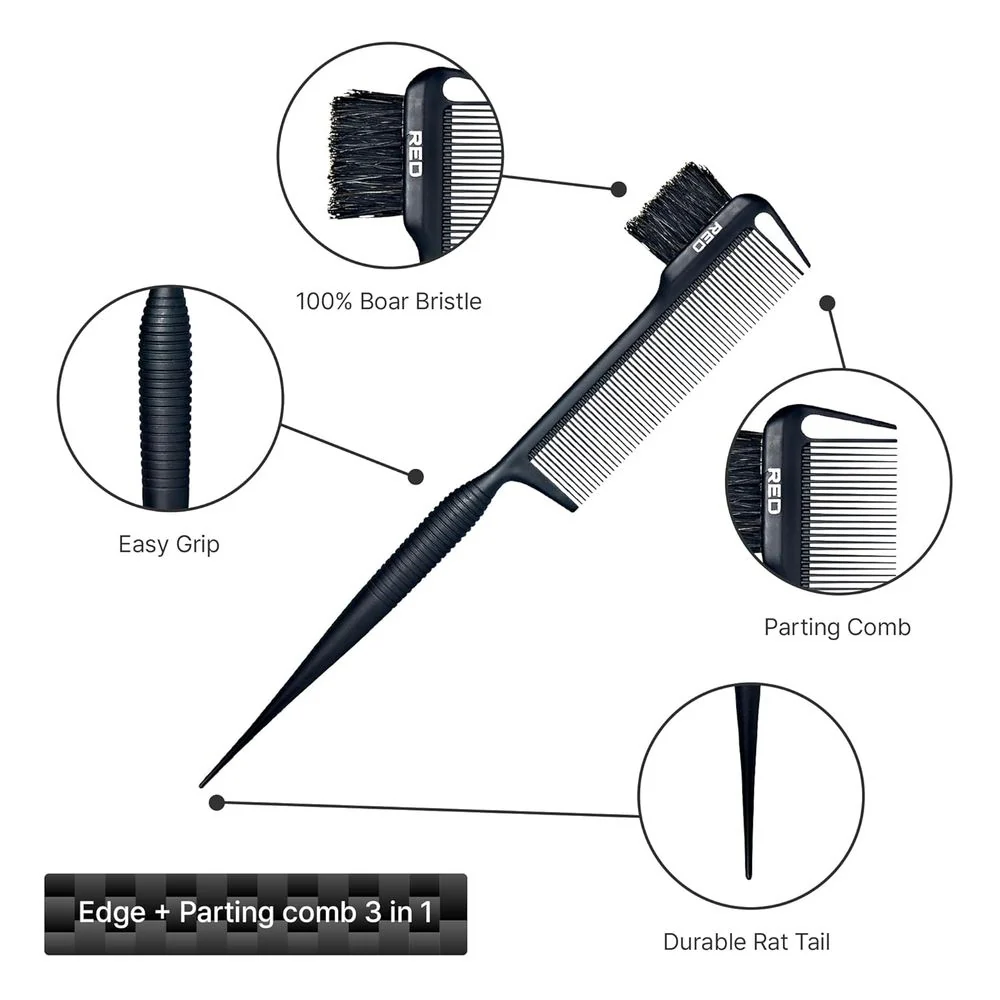 Red by Kiss Edge Parting Comb - Image 7
