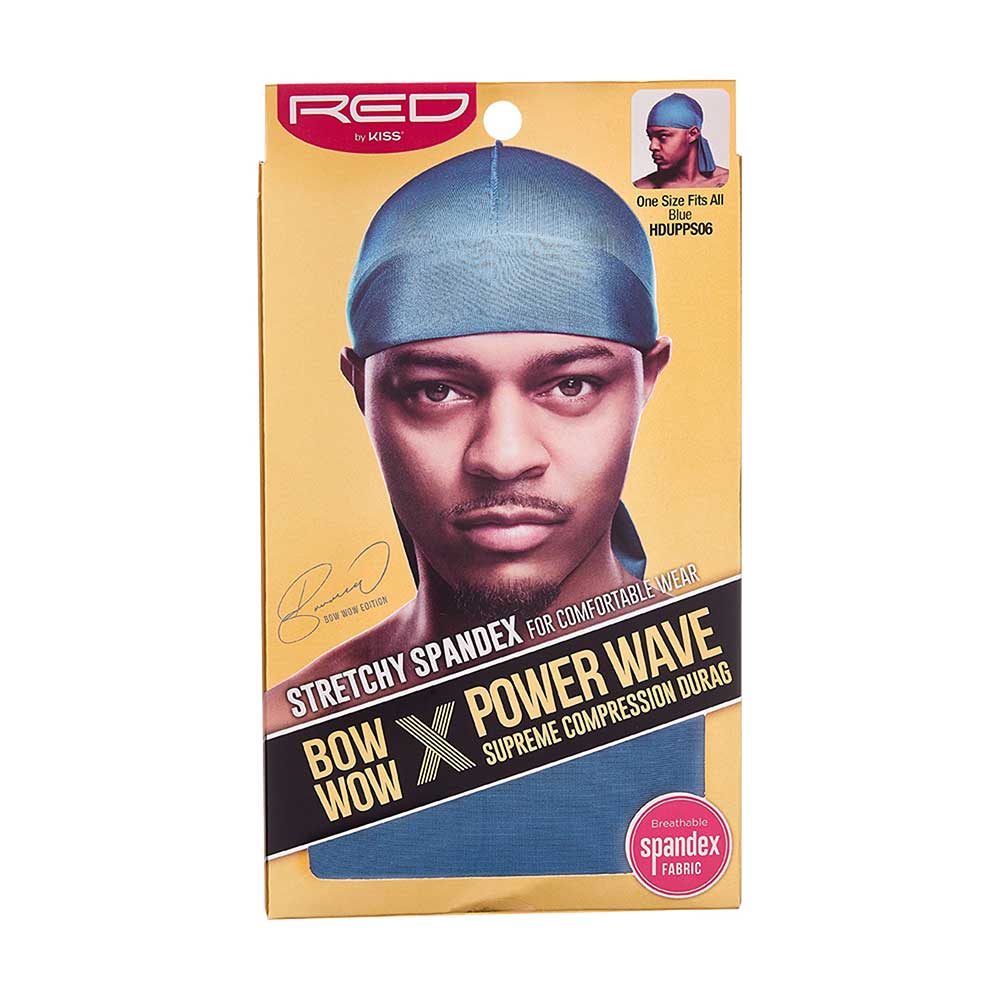 Red by Kiss Bow Wow X Power Wave Silky Durag – Ultra-Stretch Compression - Image 10