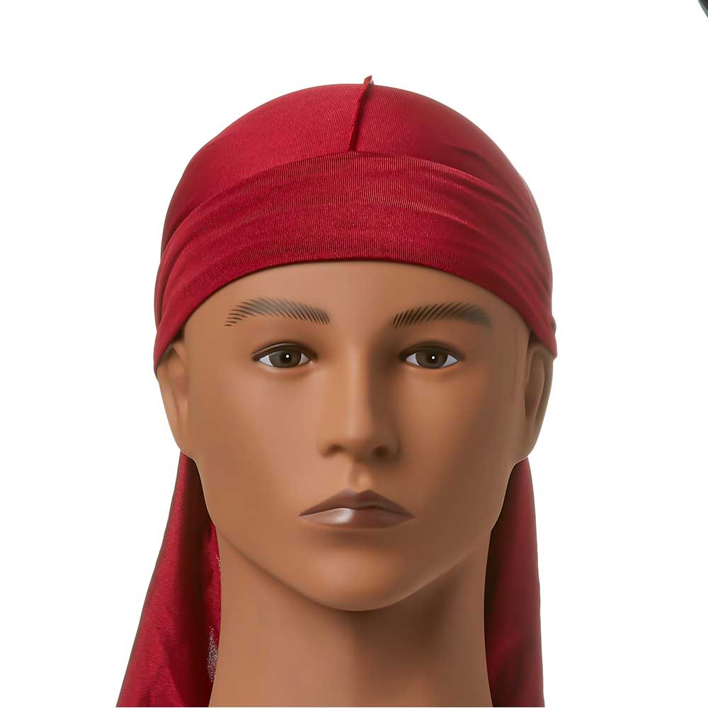 Red by Kiss Bow Wow X Power Wave Silky Durag – Ultra-Stretch Compression - Image 4