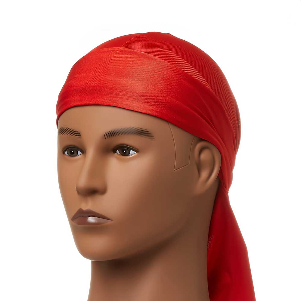 Red by Kiss Bow Wow X Power Wave Silky Durag – Ultra-Stretch Compression - Image 6