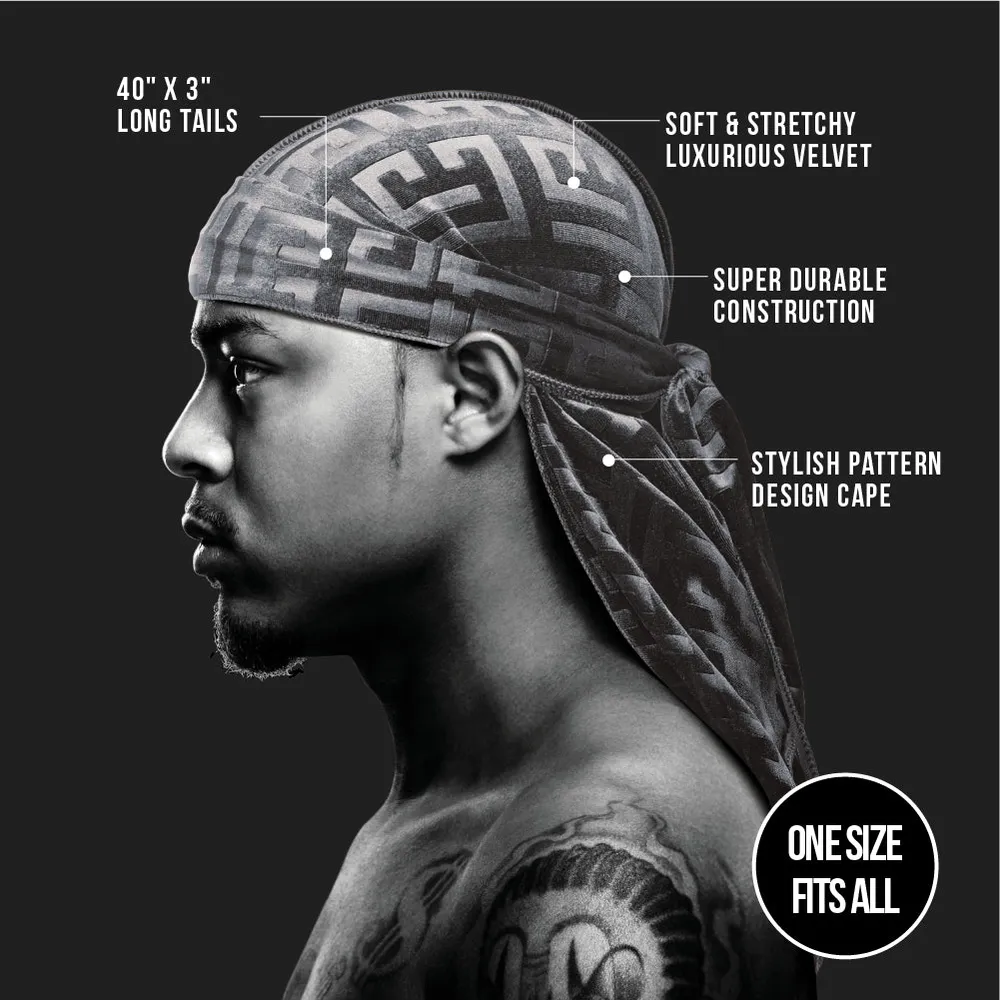 Red by Kiss Bow Wow X Power Wave Sleek Pattern Durag - Image 2