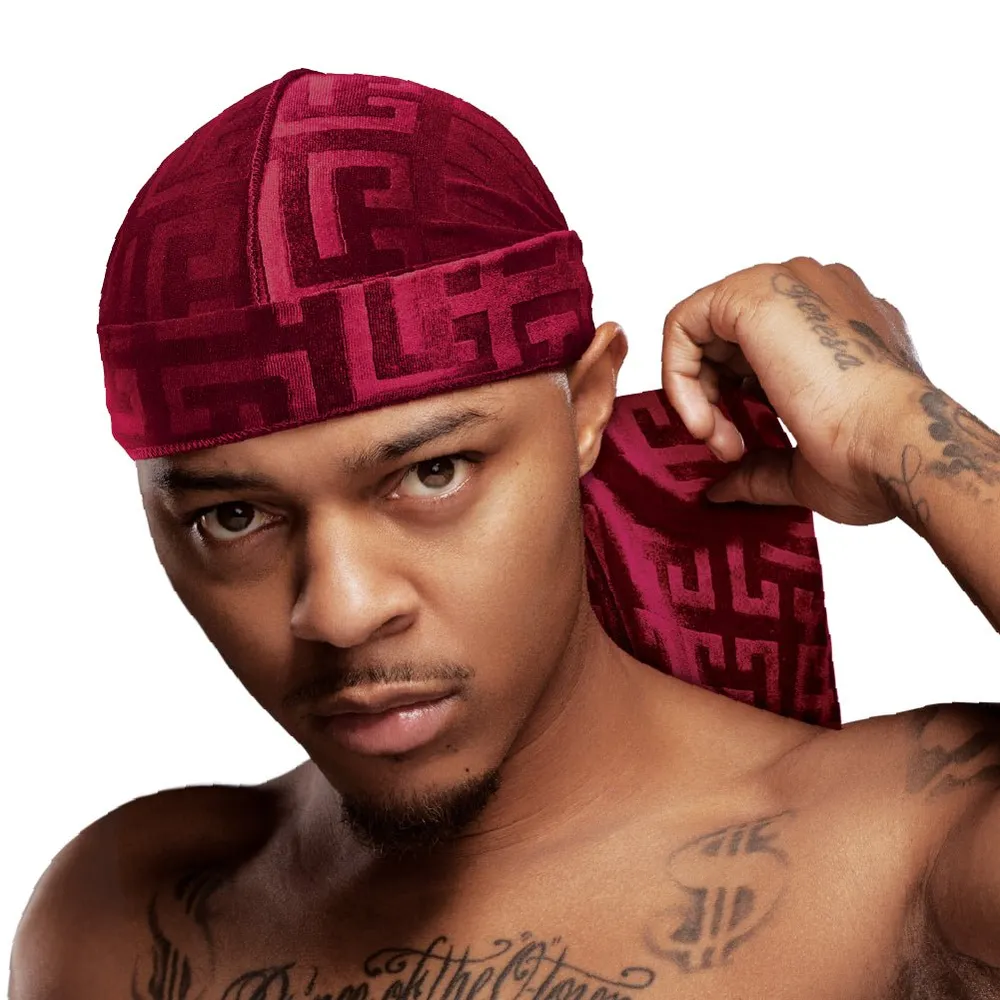 Red by Kiss Bow Wow X Power Wave Sleek Pattern Durag - Image 9