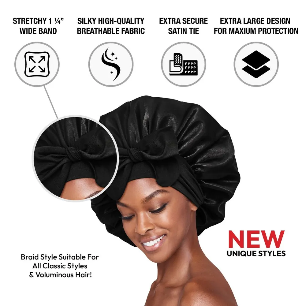 Red by Kiss Satin Tie Bonnet XL - Image 5