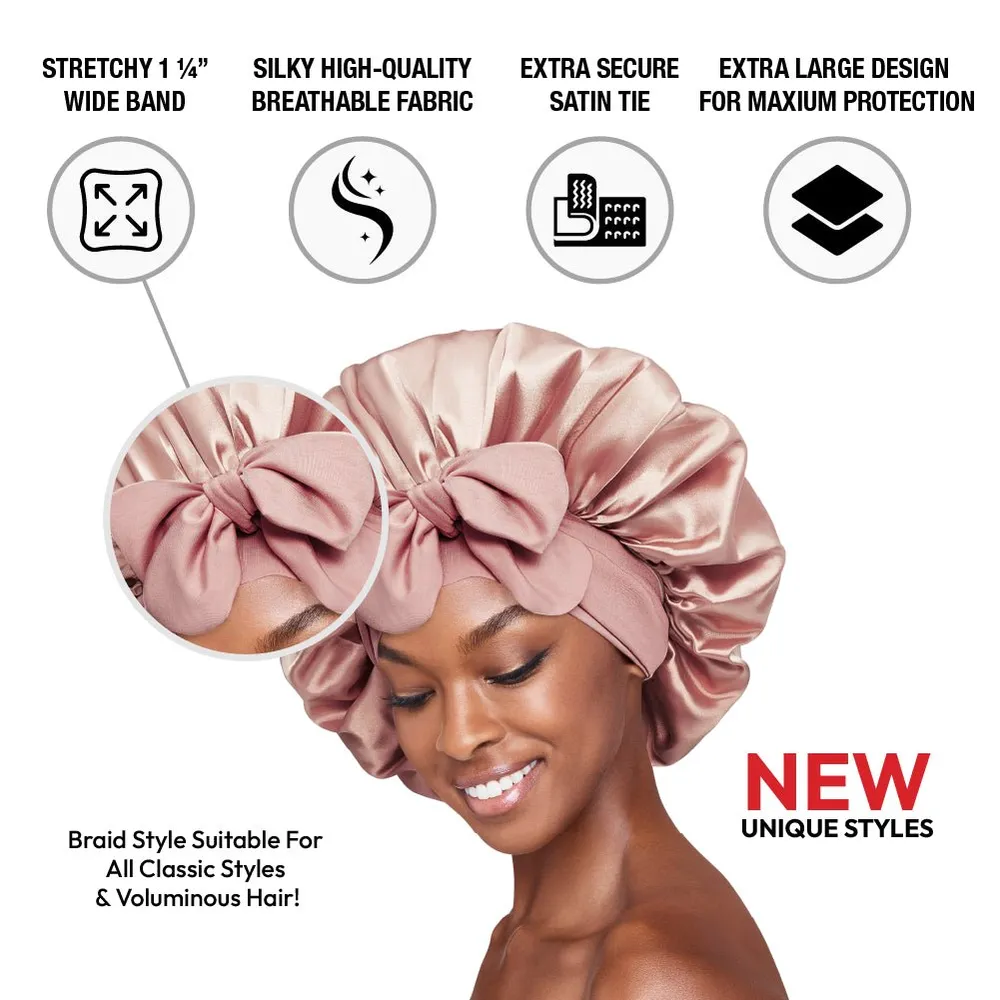 Red by Kiss Satin Tie Bonnet XL - Image 9