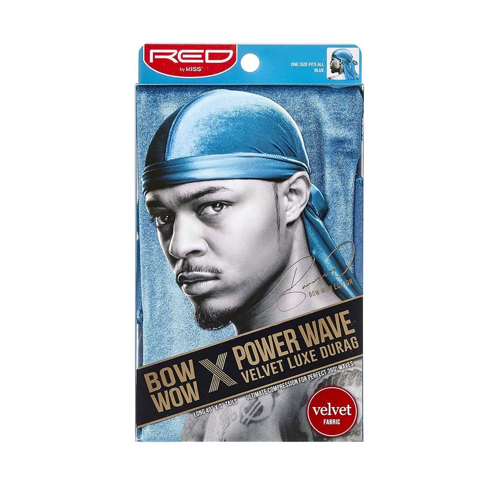 Red by Kiss Bow Wow X Power Wave Velvet Durag β Premium Velvet Compression - Image 6