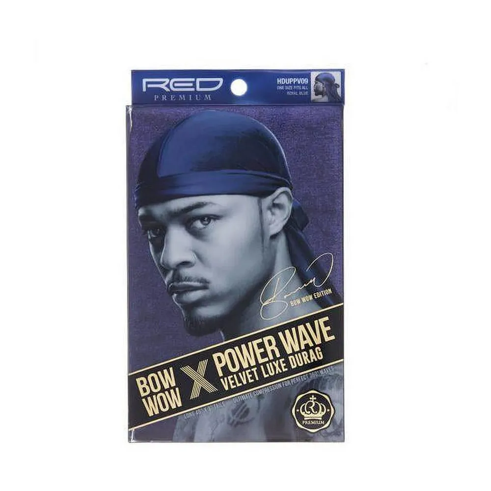 Red by Kiss Bow Wow X Power Wave Velvet Durag β Premium Velvet Compression - Image 9