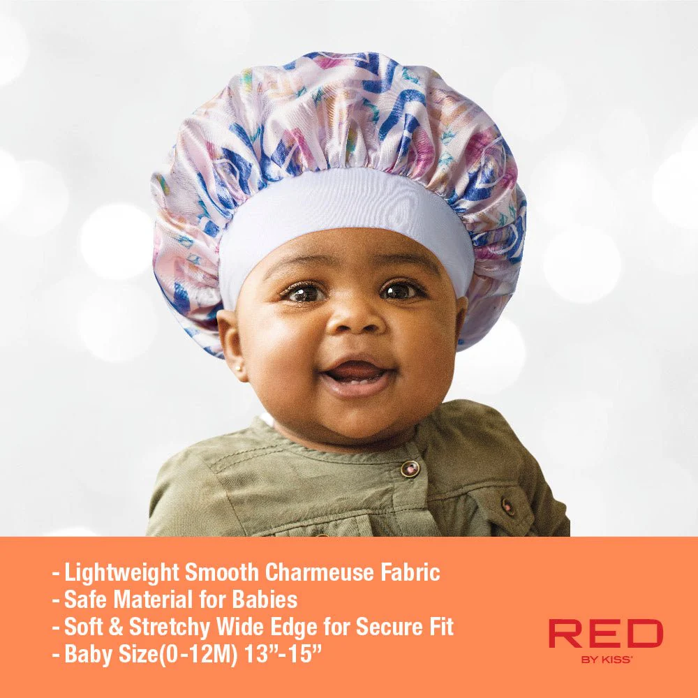 Red by Kiss Baby Satin Premium Bonnet β Soft Hair Protection for Babies - Image 7