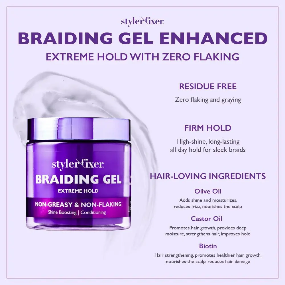 Red by Kiss Braiding Gel Extreme Hold - Image 5