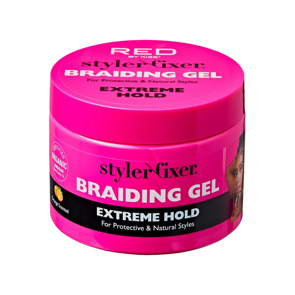 Red by Kiss Styler Fixer Braiding Gel β Extreme Hold - Image 4