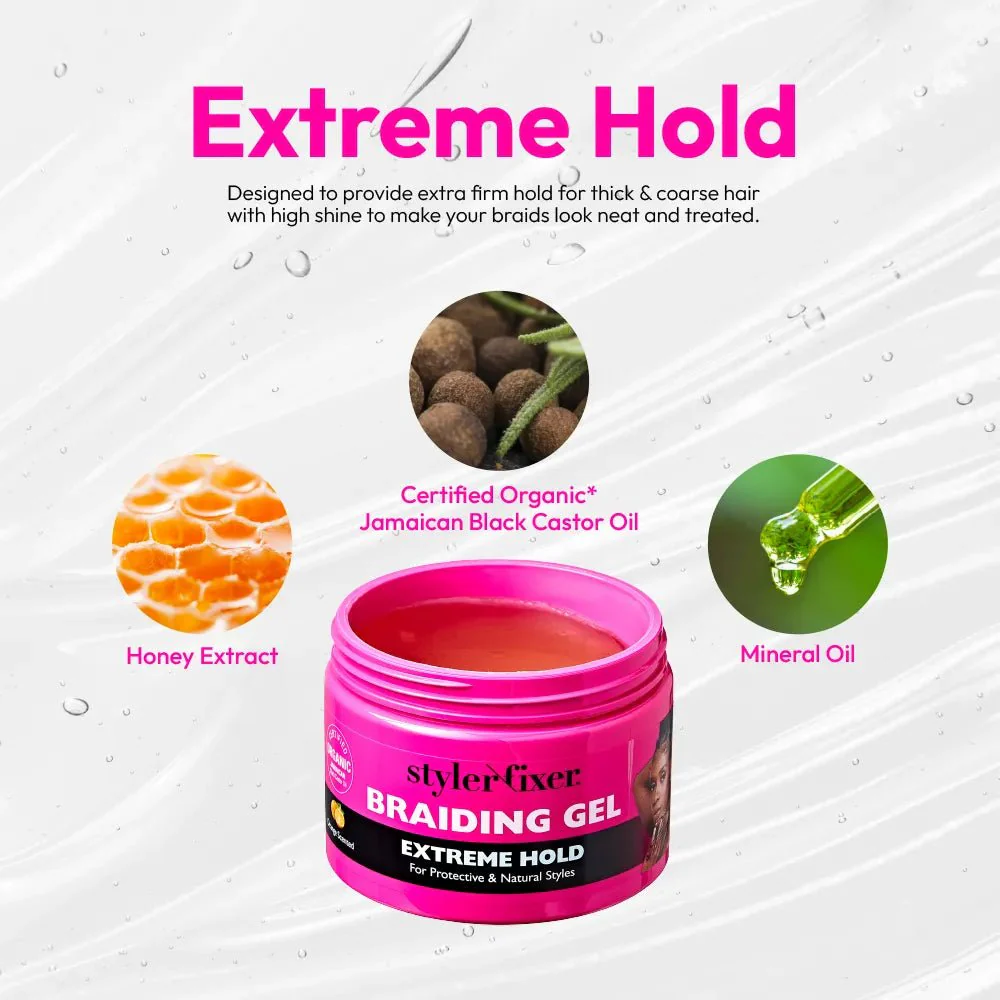 Red by Kiss Styler Fixer Braiding Gel β Extreme Hold - Image 8