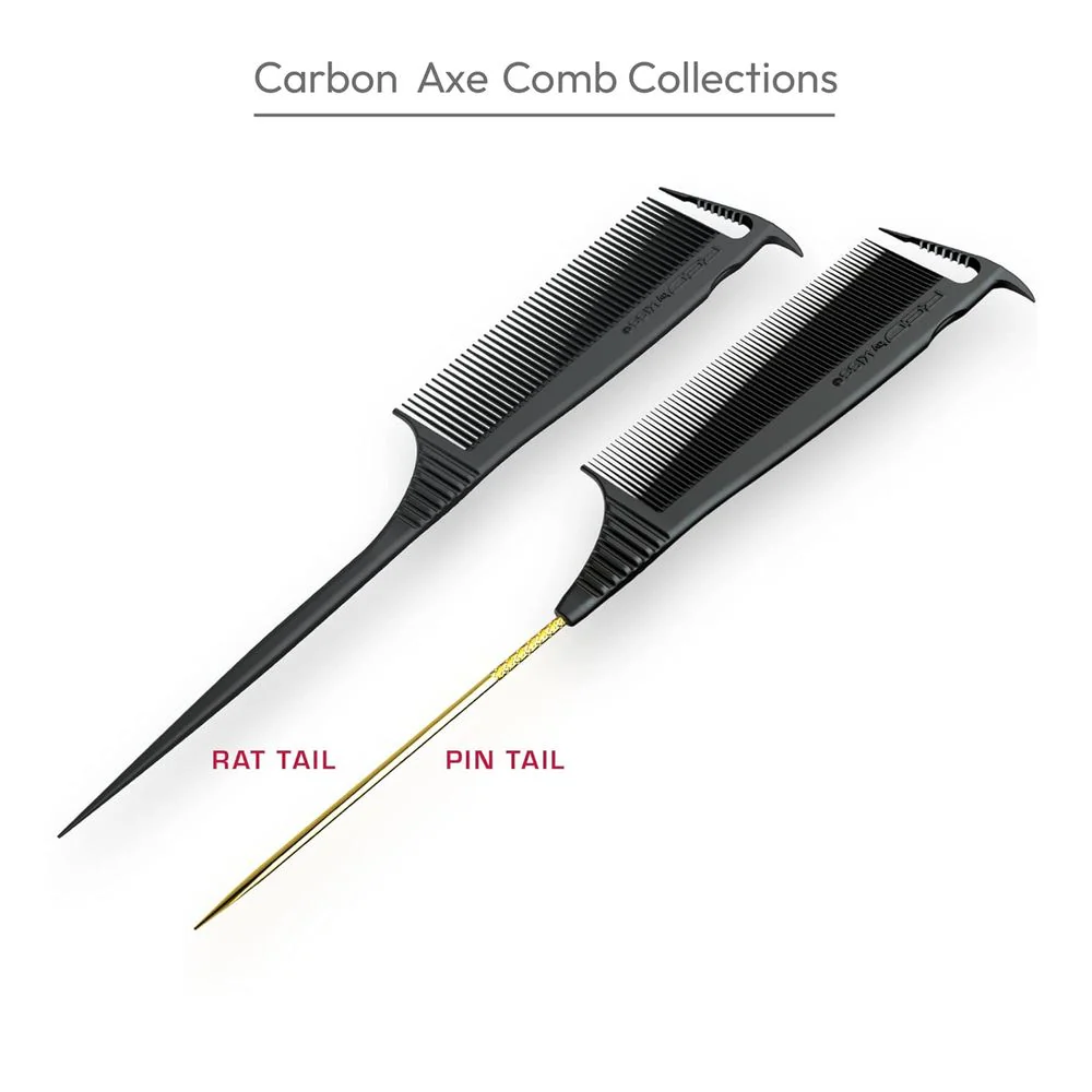Red by Kiss Carbon Axe Comb – Rat Tail - Image 3
