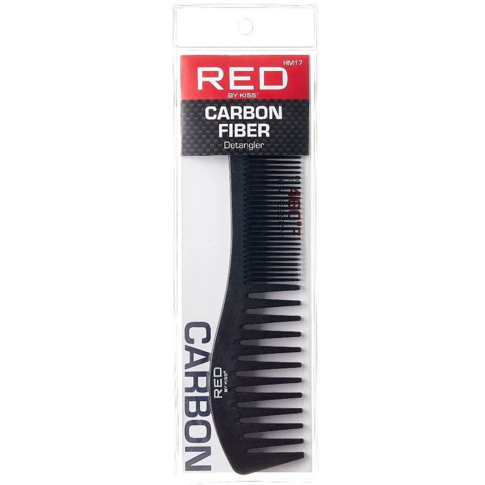 Red by Kiss Carbon Fiber Detangler Comb