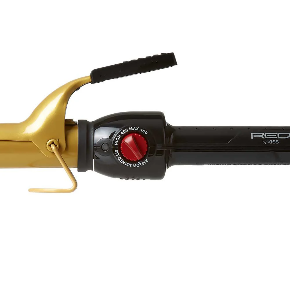 Red by Kiss Ceramic Tourmaline Professional Curling Iron 1" - Image 3