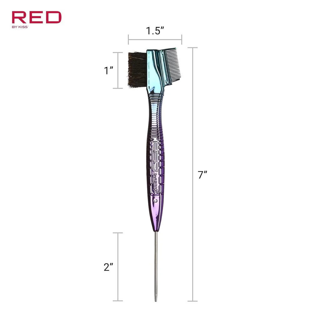Red by Kiss Chrome Edge Brush with Pin Tail - Image 4