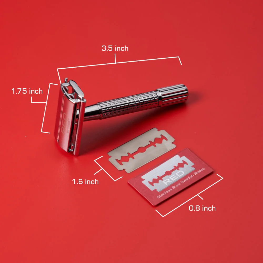 RED BY KISS Classic Shaver β Precision Shaving with 2 Swedish Blades - Image 4
