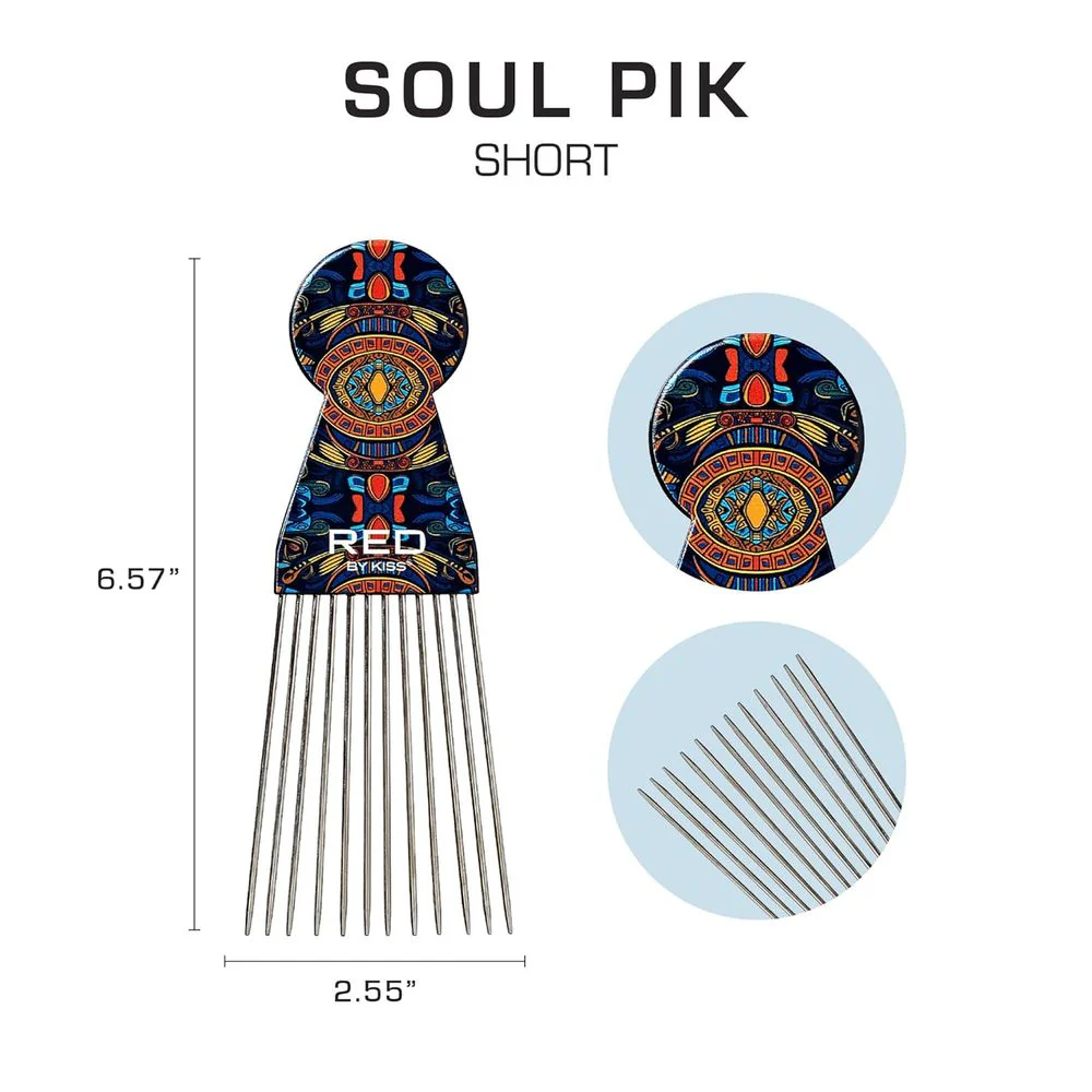 Red by Kiss Soul Pik Afro Hair Picks - Image 10