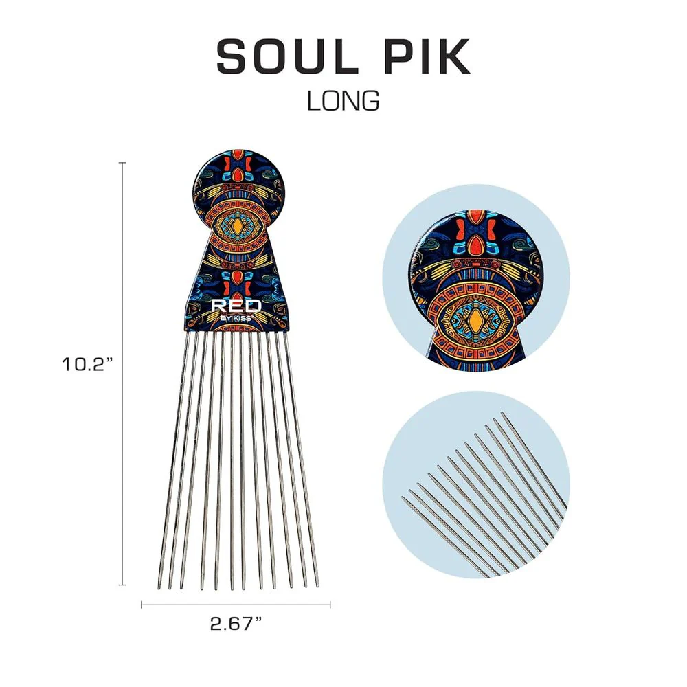 Red by Kiss Soul Pik Afro Hair Picks - Image 11