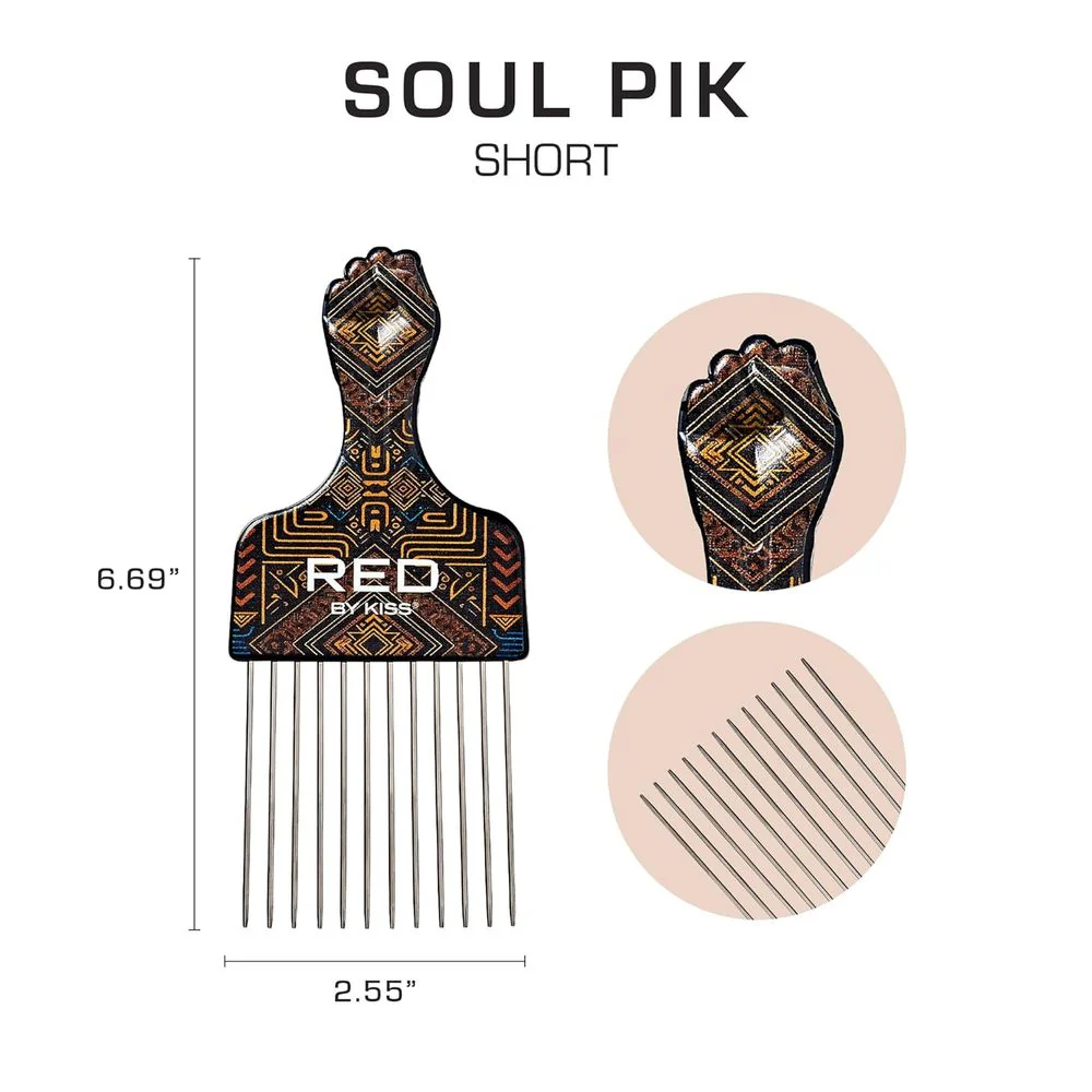 Red by Kiss Soul Pik Afro Hair Picks - Image 12