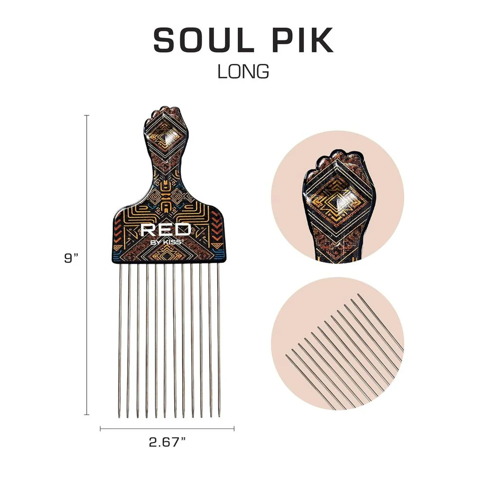 Red by Kiss Soul Pik Afro Hair Picks - Image 17