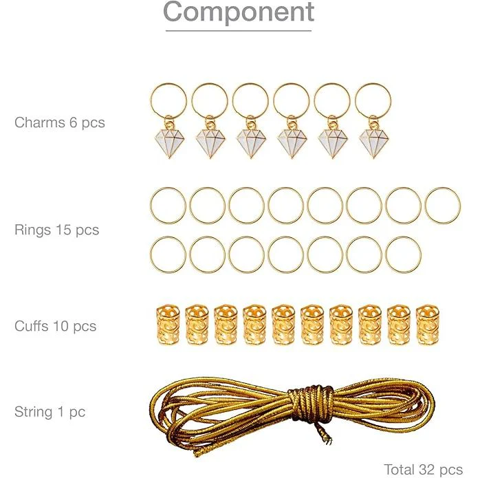 RED Luxury Hair Braid Charm – Assorted Styles - Image 24