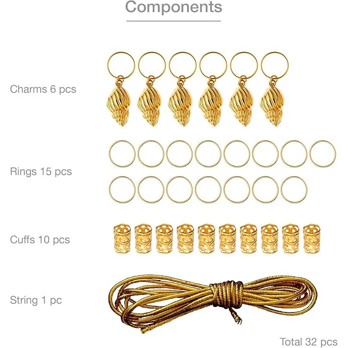 RED Luxury Hair Braid Charm – Assorted Styles - Image 28