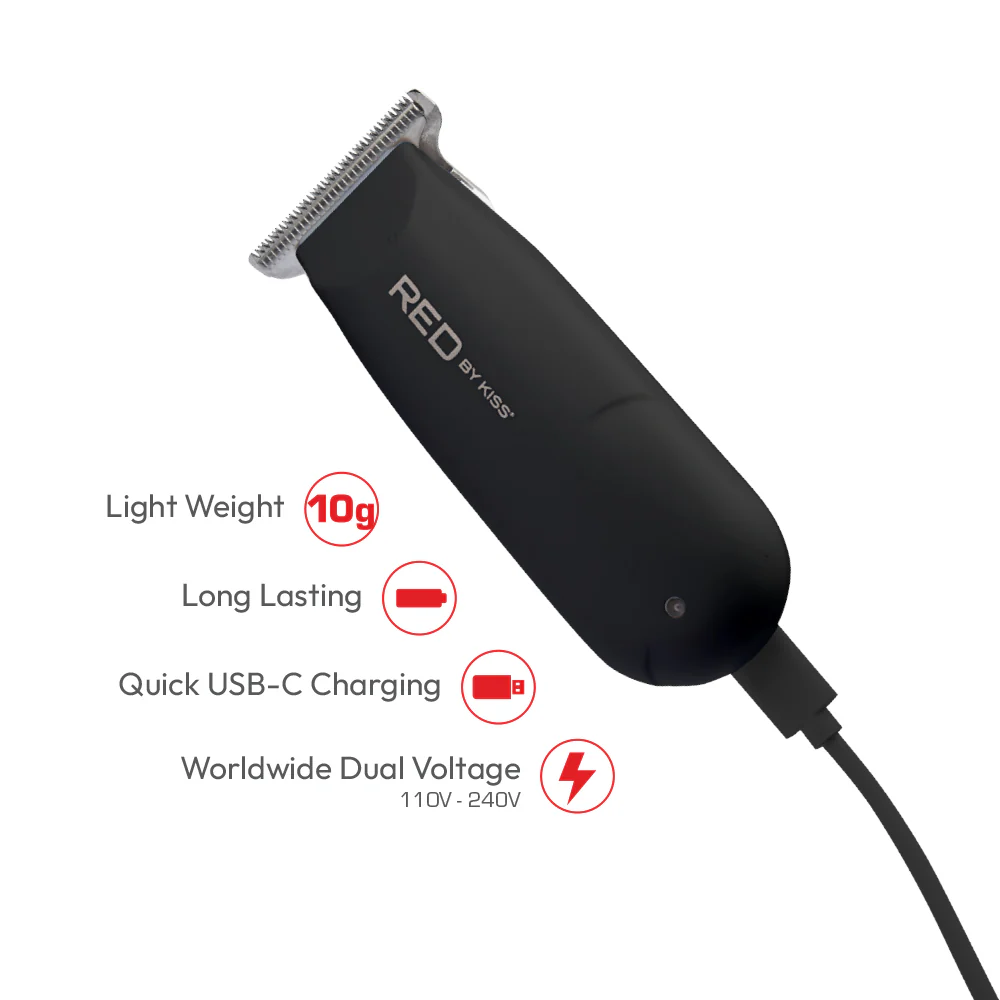 Red by Kiss Cordless Rechargeable Mini Trimmer - Image 14