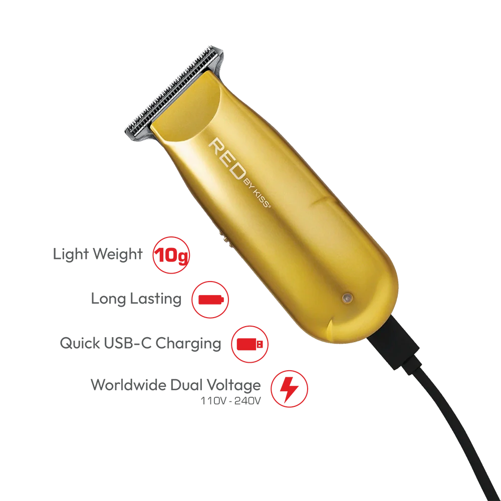 Red by Kiss Cordless Rechargeable Mini Trimmer - Image 17