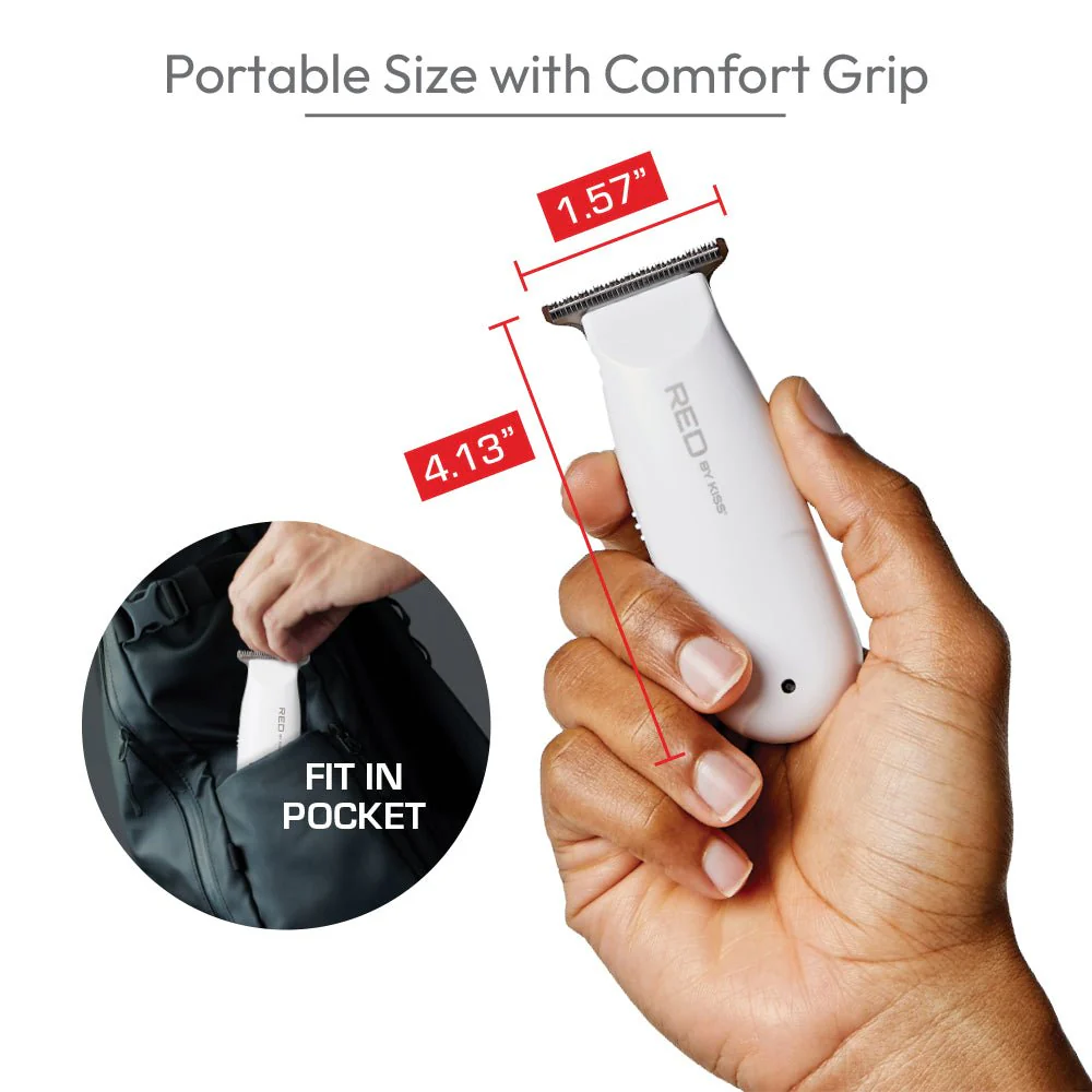 Red by Kiss Cordless Rechargeable Mini Trimmer - Image 3