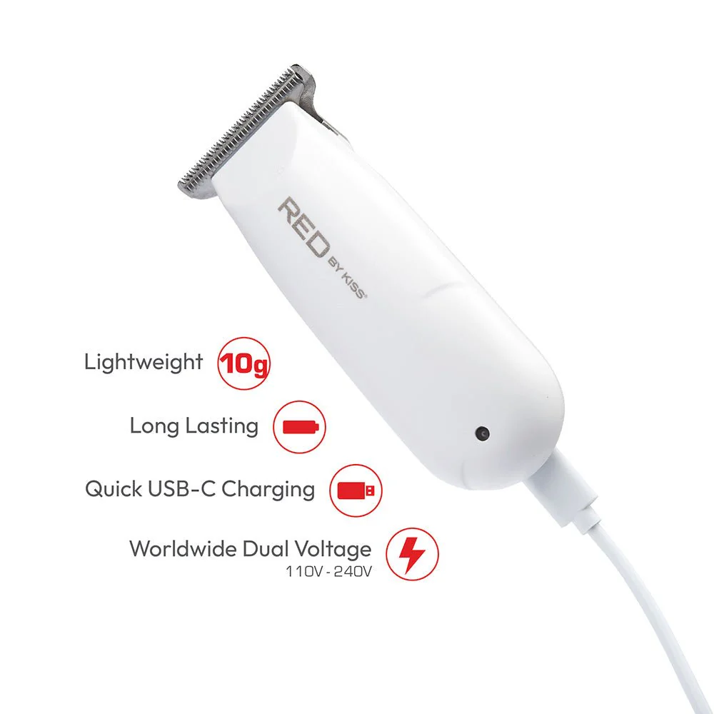 Red by Kiss Cordless Rechargeable Mini Trimmer - Image 8
