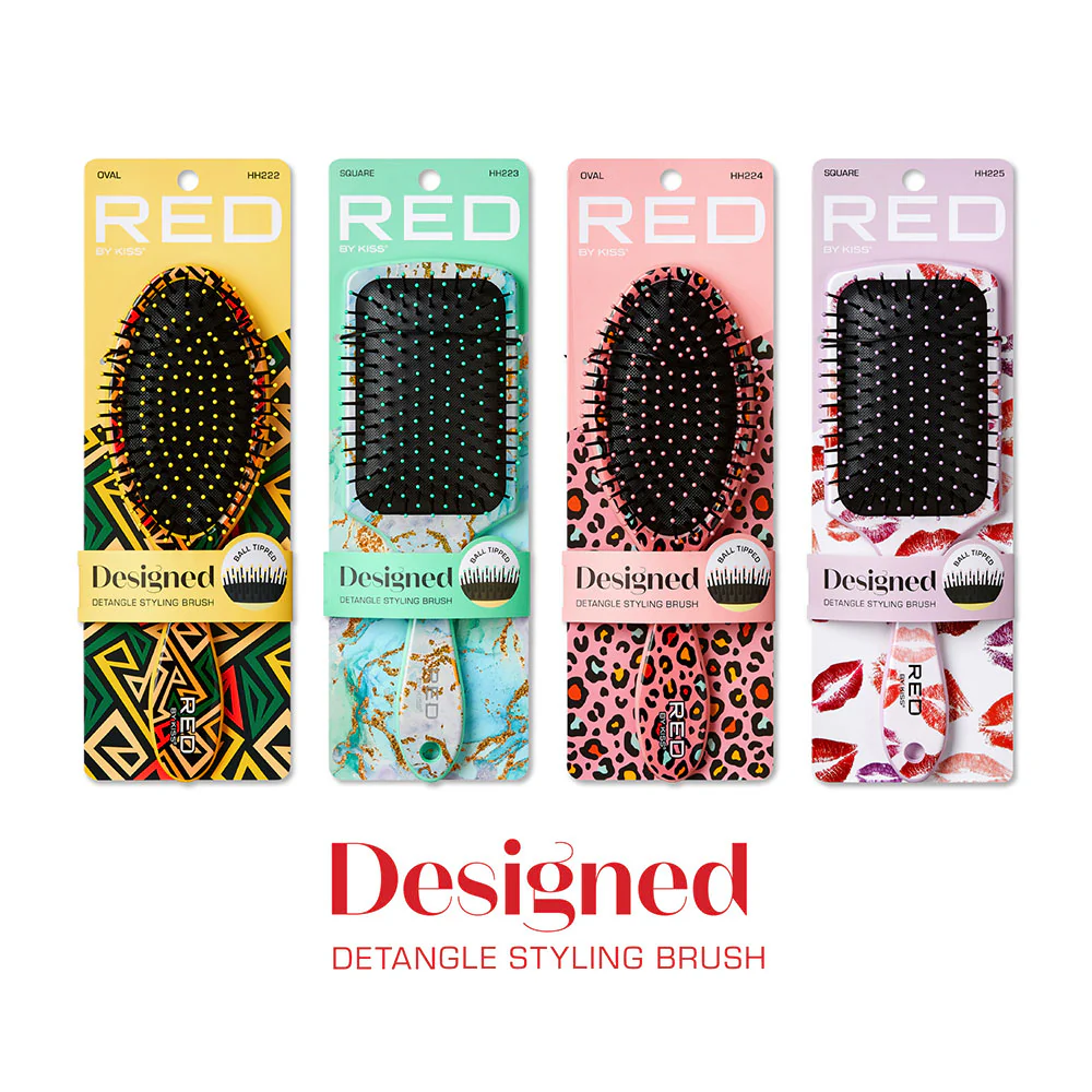 Red by Kiss Designer Detangling Brushes ā Wet to Dry Use
