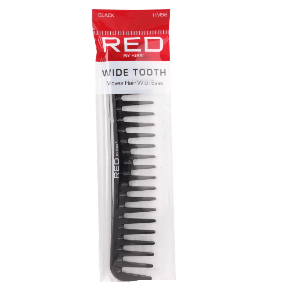 Red by Kiss Wide Tooth Comb โ Black