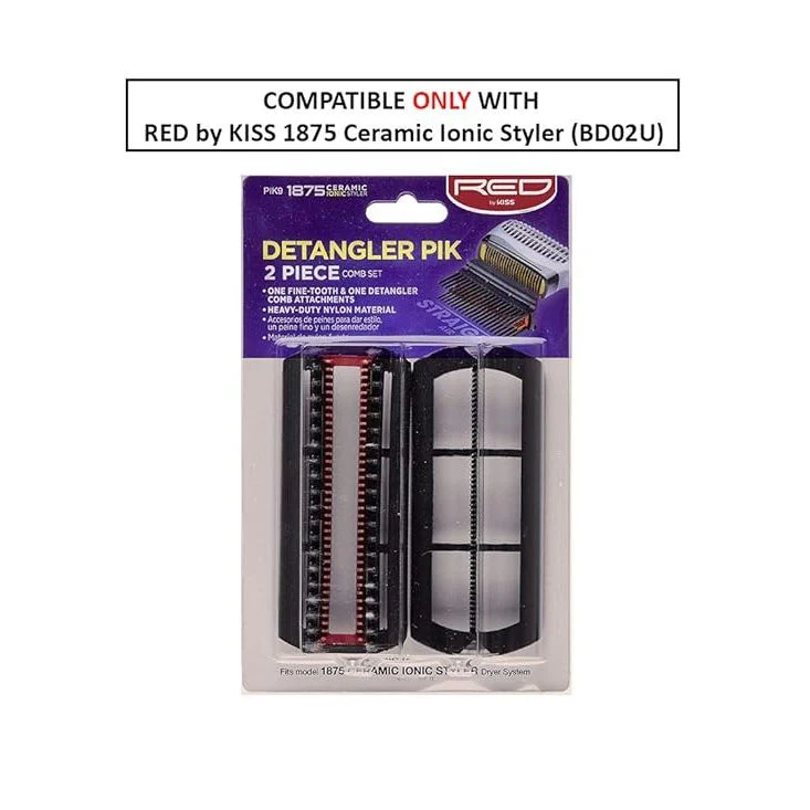 Red by Kiss Detangler Pik 2-Piece Comb Set - Image 2