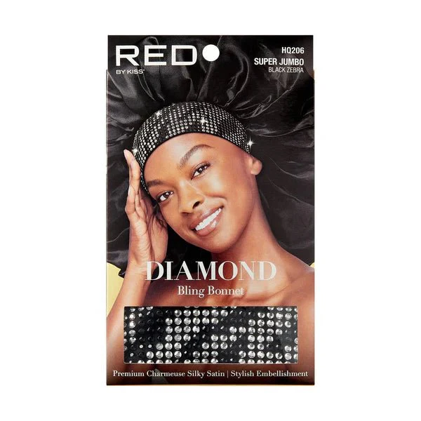 Red by Kiss Diamond Bling Bonnet Super Jumbo – Black Zebra