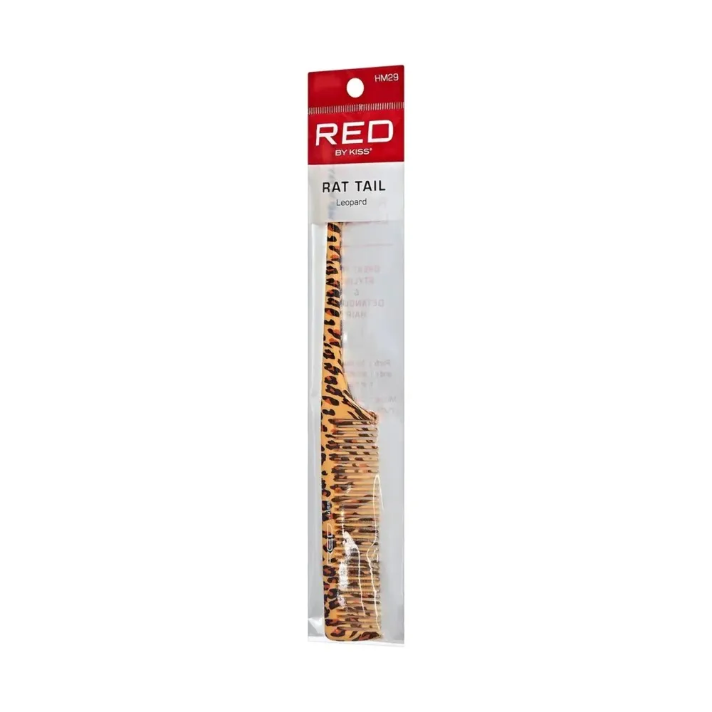 Red by Kiss Leopard Rat Tail Comb - Image 2