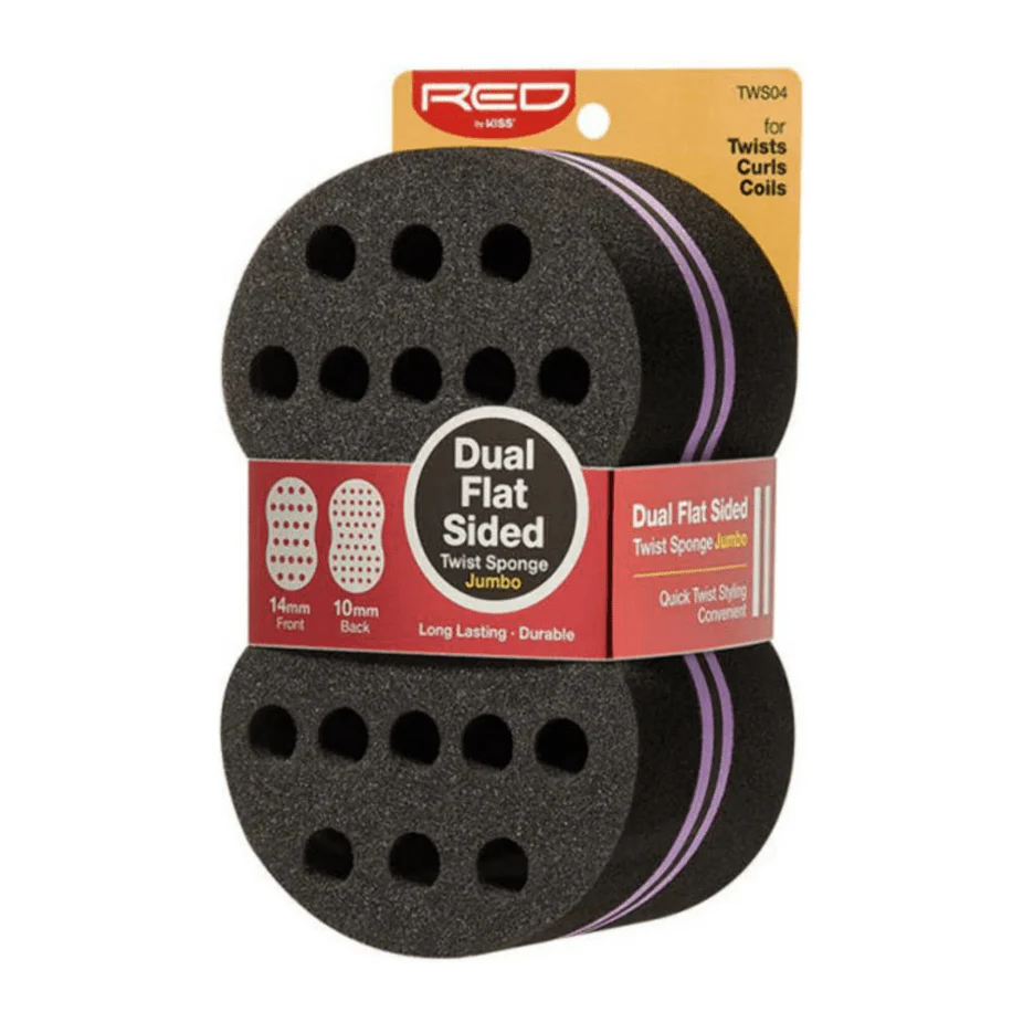 RED by Kiss Dual Flat Side Twist Sponge - Two Flat Textures