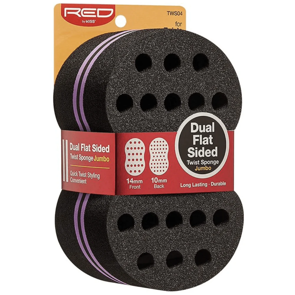 RED by Kiss Dual Flat Side Twist Sponge - Two Flat Textures - Image 2