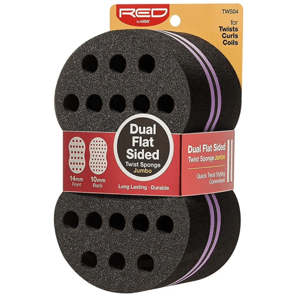 RED by Kiss Dual Flat Side Twist Sponge - Two Flat Textures - Image 3