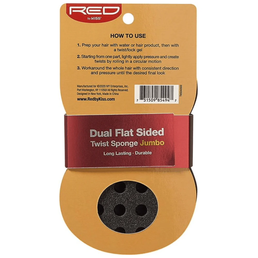 RED by Kiss Dual Flat Side Twist Sponge - Two Flat Textures - Image 6