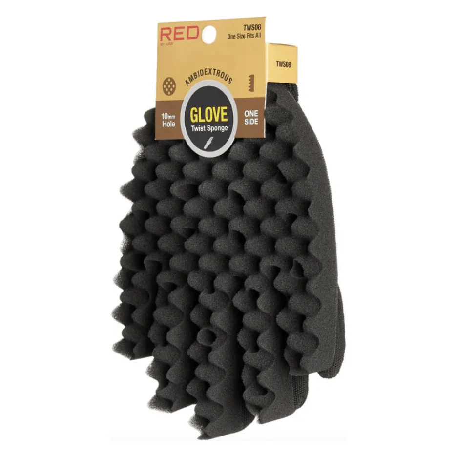 RED by Kiss Ambidextrous Glove Twist Sponge - One-Sided Curl Tool - Image 2