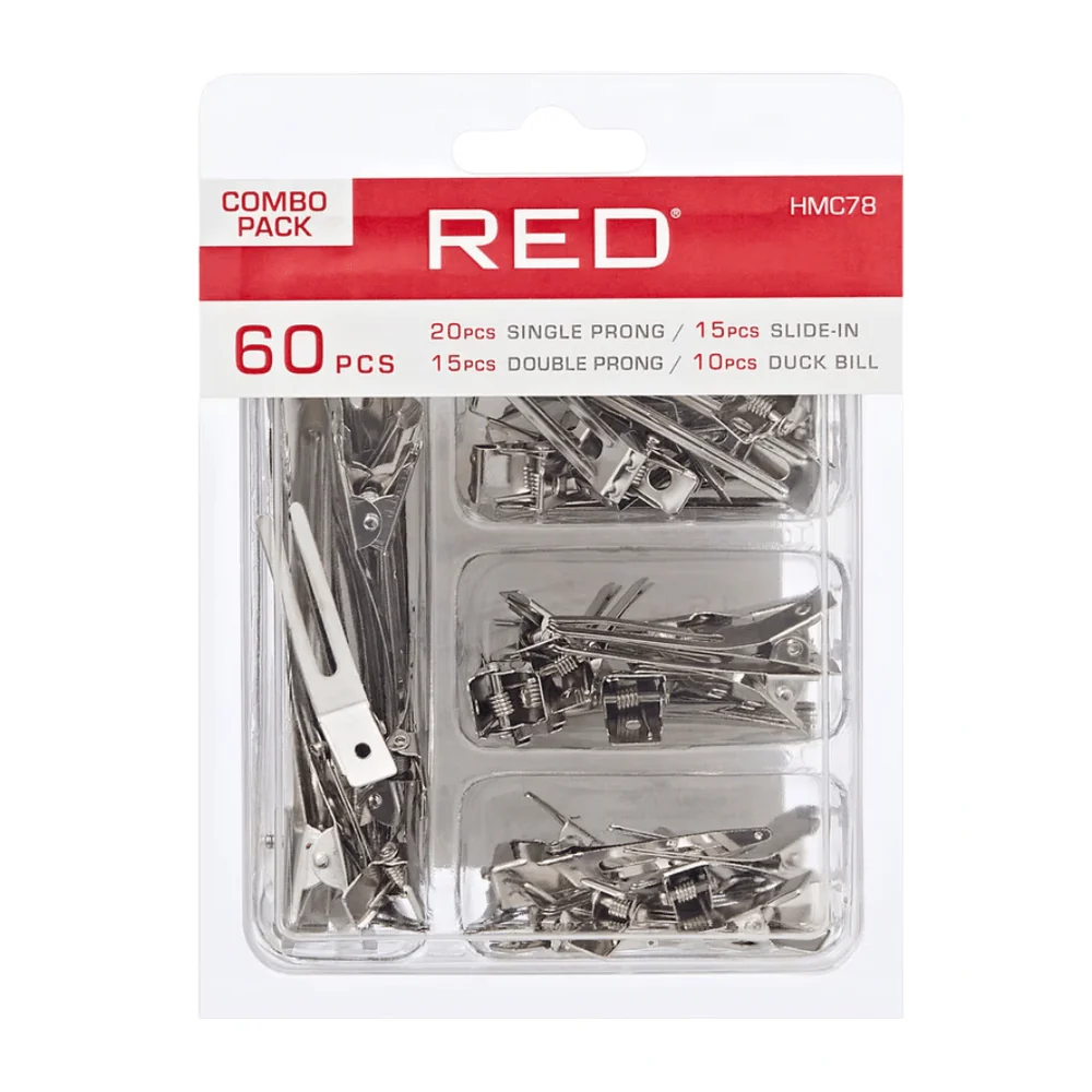 Red by Kiss Duck Bill Clips, Slide-In & Prongs for Styling โ Combo - Image 2