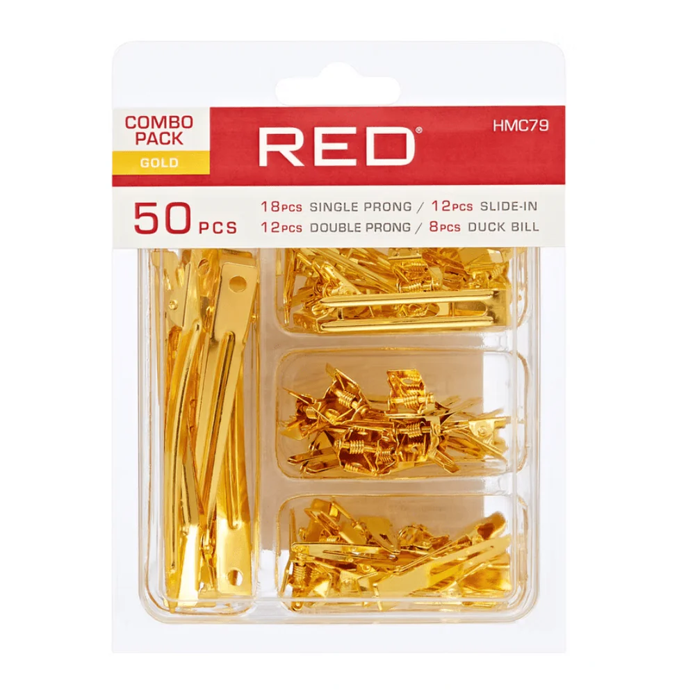 Red by Kiss Duck Bill Clips, Slide-In & Prongs for Styling โ Combo - Image 3
