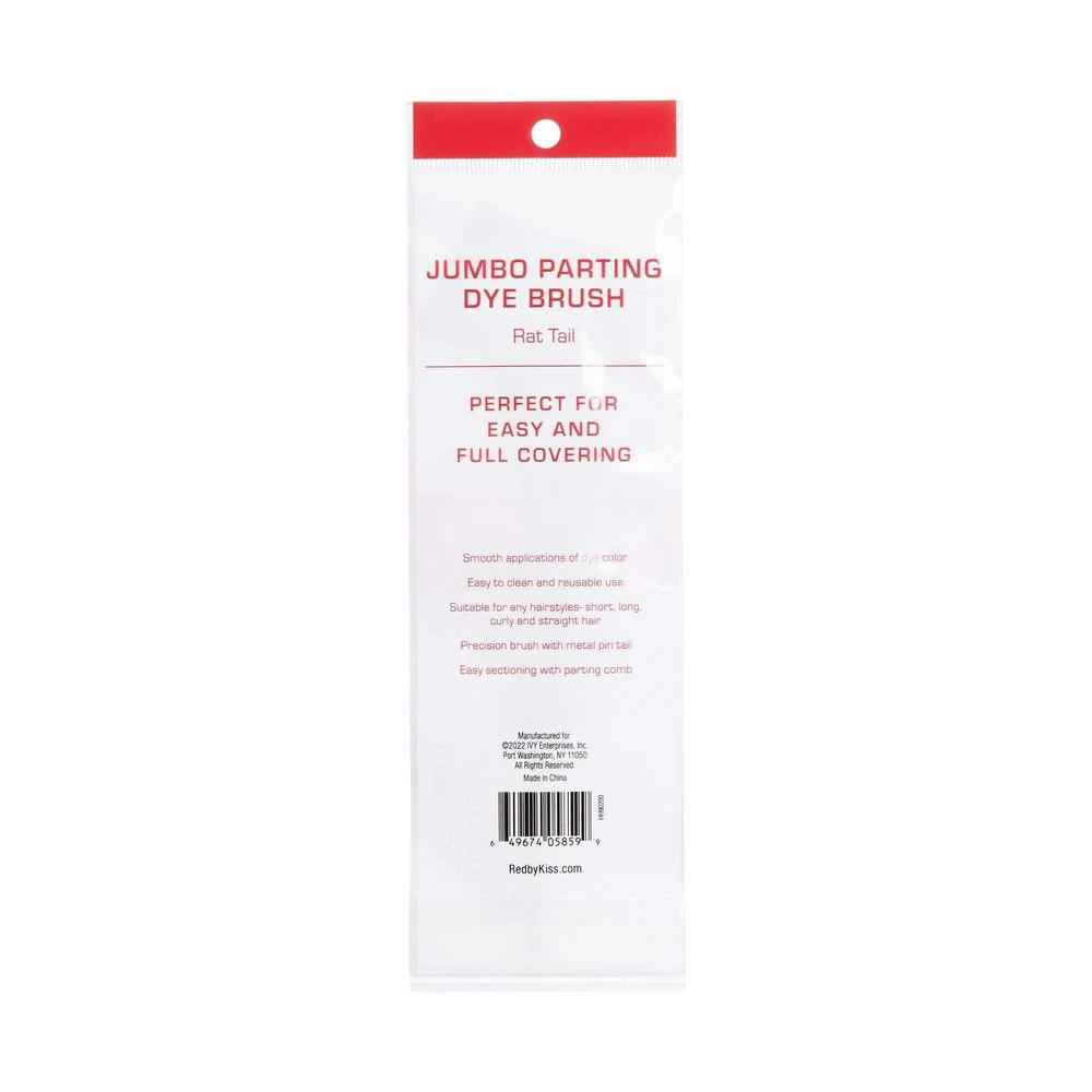Red by Kiss Jumbo Dye Brush with Rat Tail – Extra-Wide Coverage - Image 4
