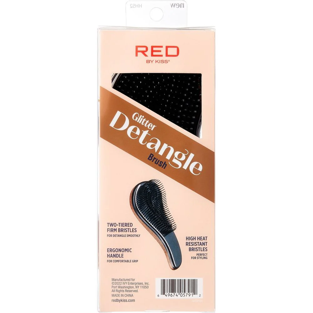 Red by Kiss Easy Glitter Detangle Brush – HH52 - Image 4