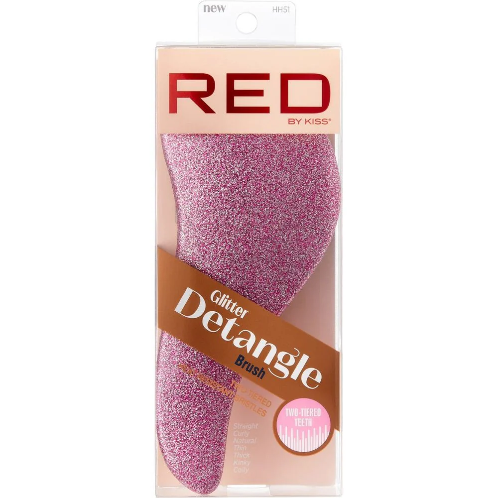 Red by Kiss Easy Glitter Detangle Brush – HH51
