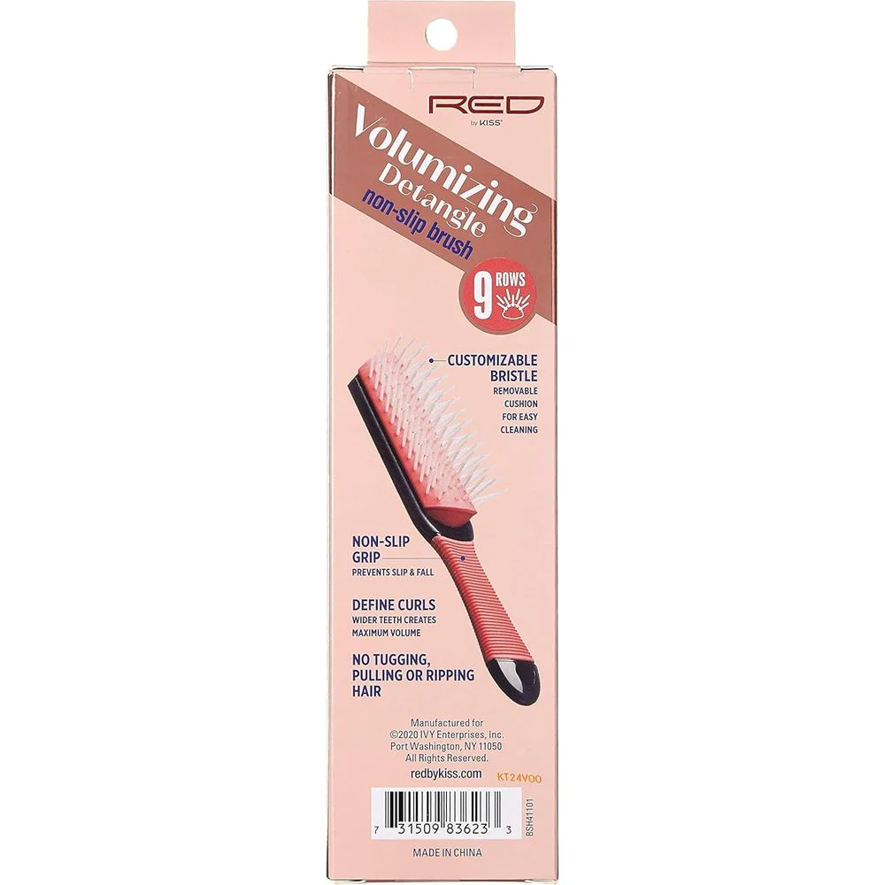 Red by Kiss Volumizing Detangle Brush β 9-Row Detangler - Image 2